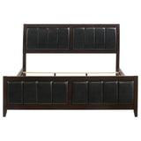 Carlton Wood Panel Bed Cappuccino