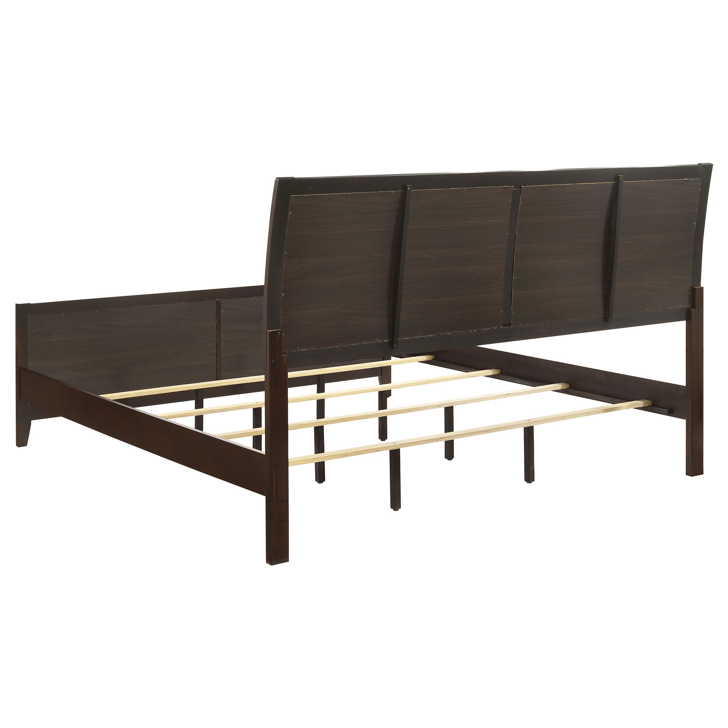 Carlton Wood Panel Bed Cappuccino