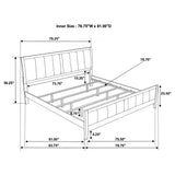 Carlton Wood Panel Bed Cappuccino