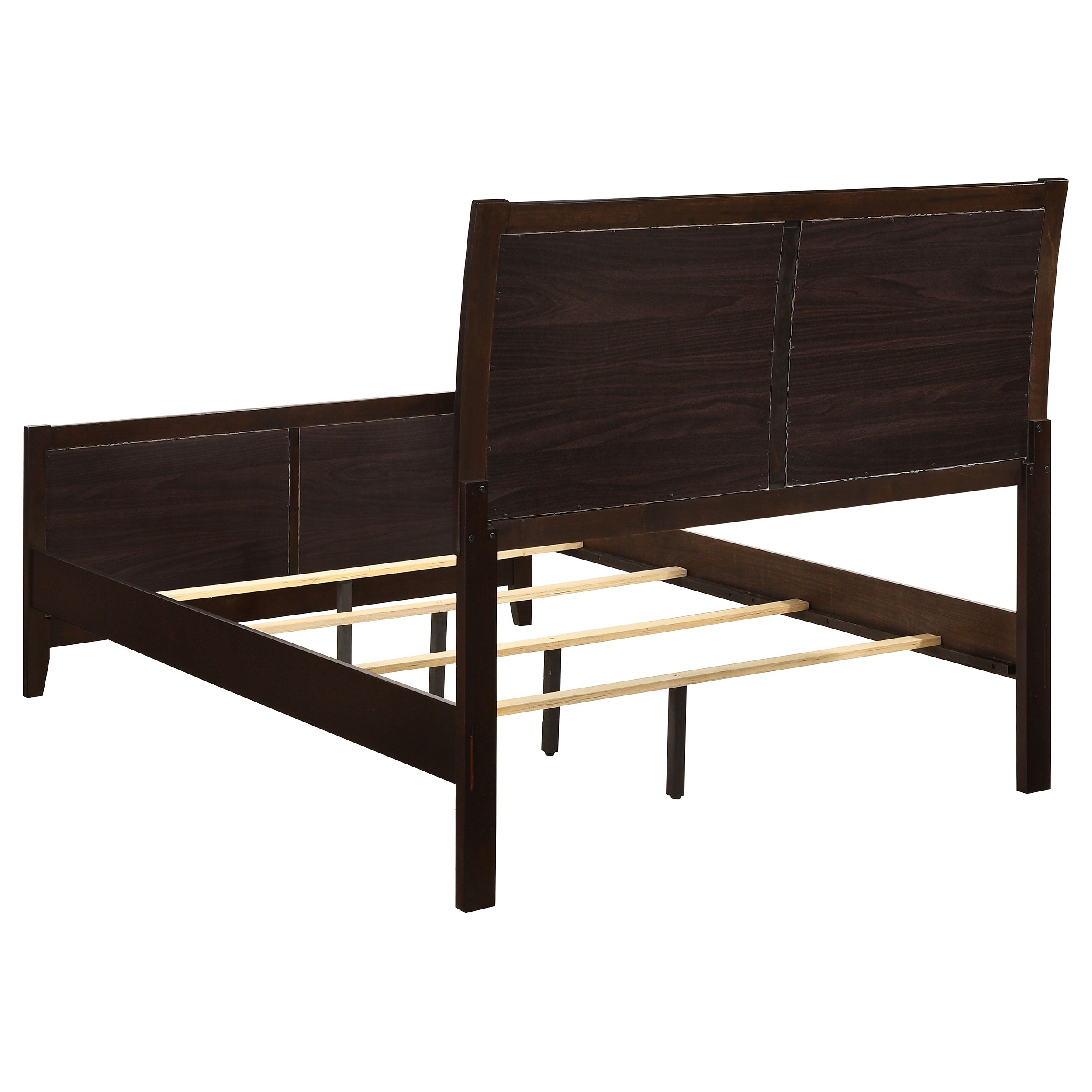 Carlton Wood Panel Bed Cappuccino