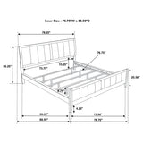 Carlton Wood Panel Bed Cappuccino