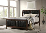 Carlton Wood Panel Bed Cappuccino