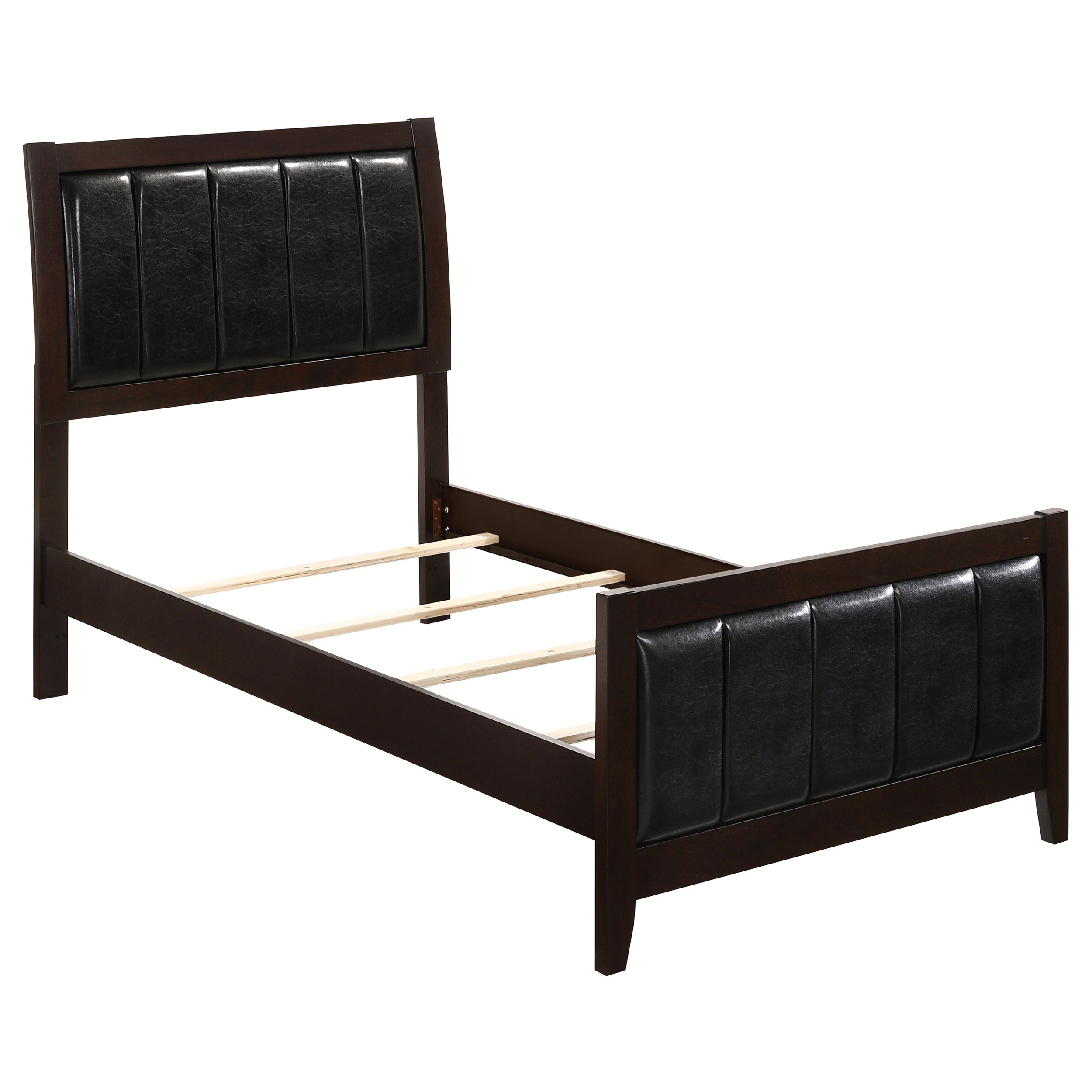 Carlton Wood Panel Bed Cappuccino