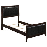 Carlton Wood Panel Bed Cappuccino