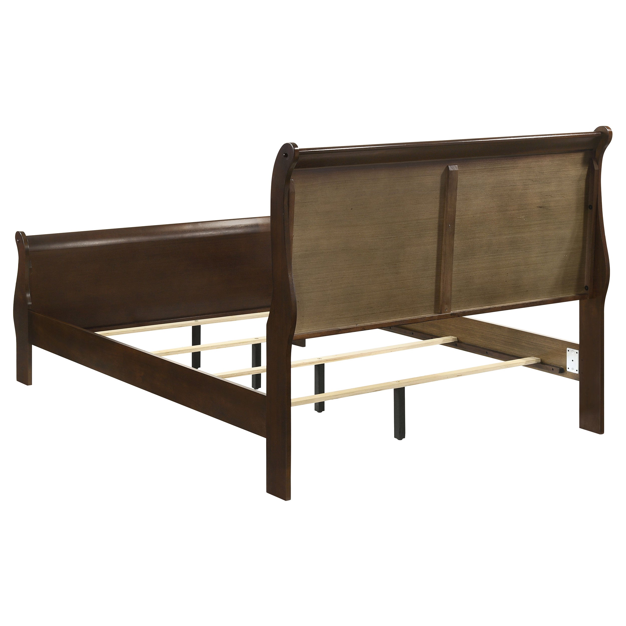 Louis Philippe Wood Sleigh Bed