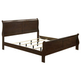 Louis Philippe Wood Sleigh Bed