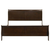Louis Philippe Wood Sleigh Bed