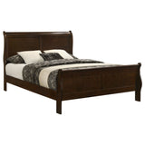 Louis Philippe Wood Sleigh Bed