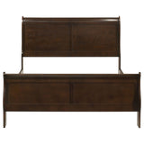 Louis Philippe Wood Sleigh Bed