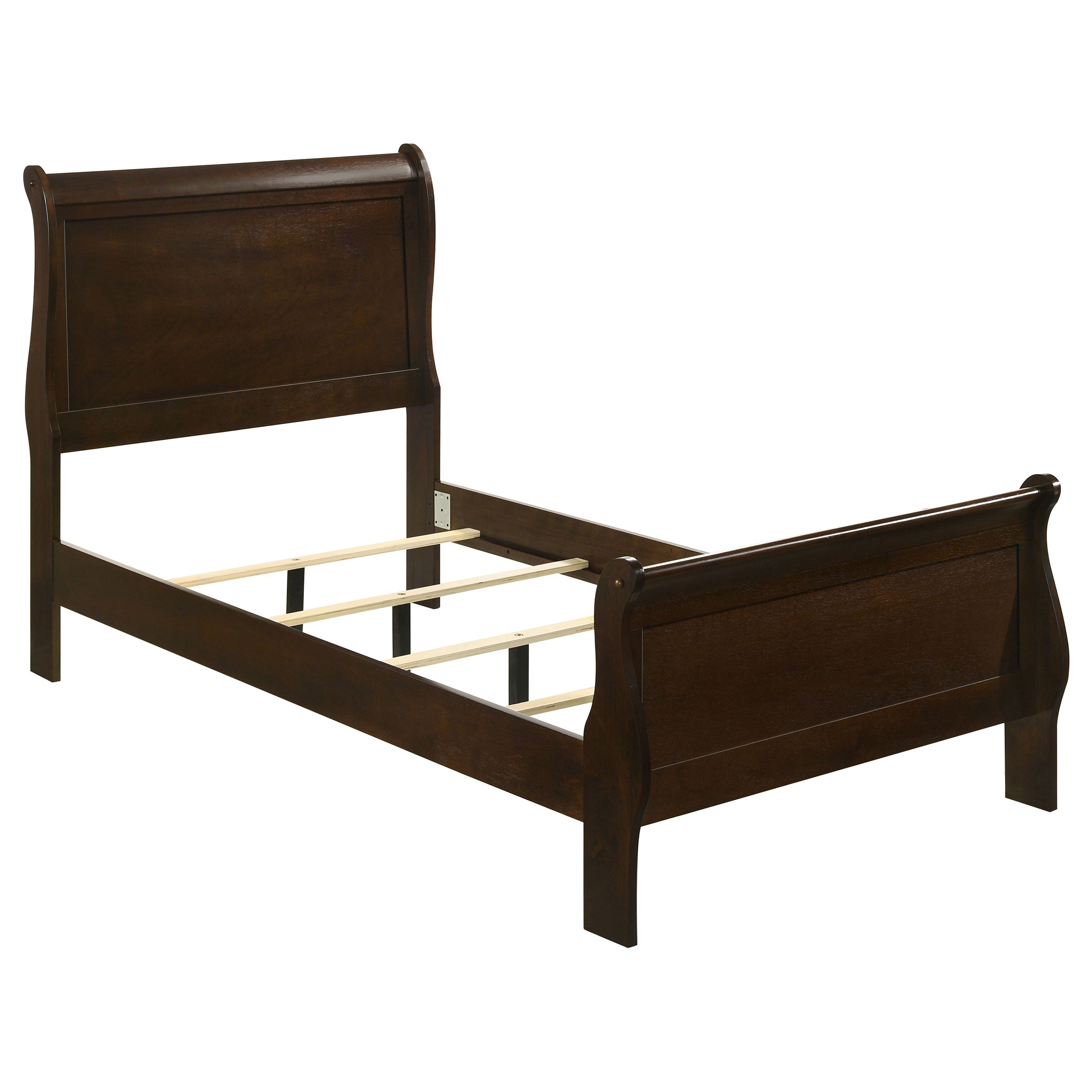 Louis Philippe Wood Sleigh Bed