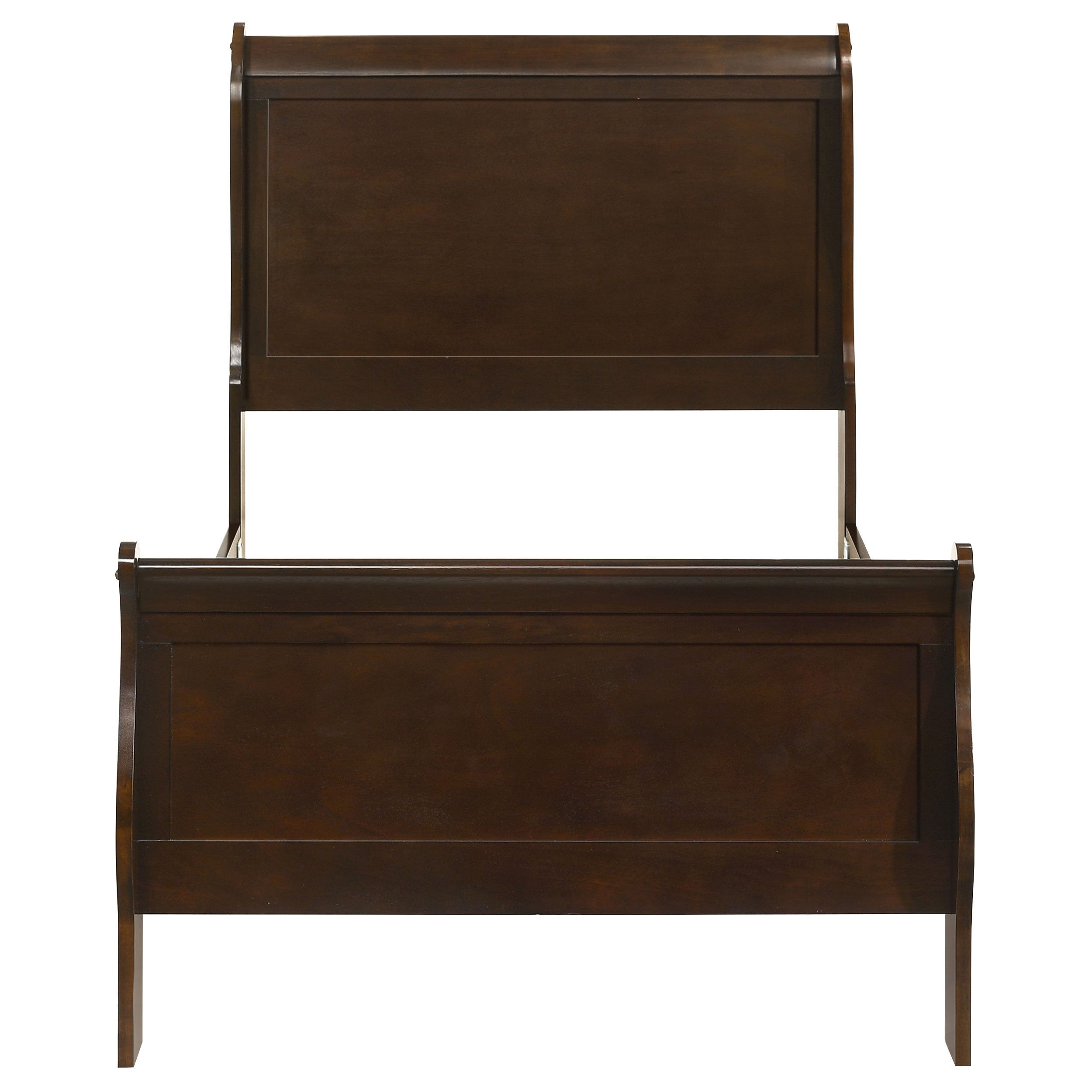 Louis Philippe Wood Sleigh Bed