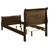 Louis Philippe Wood Sleigh Bed