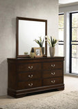 Louis Philippe 6-drawer Dresser with Mirror