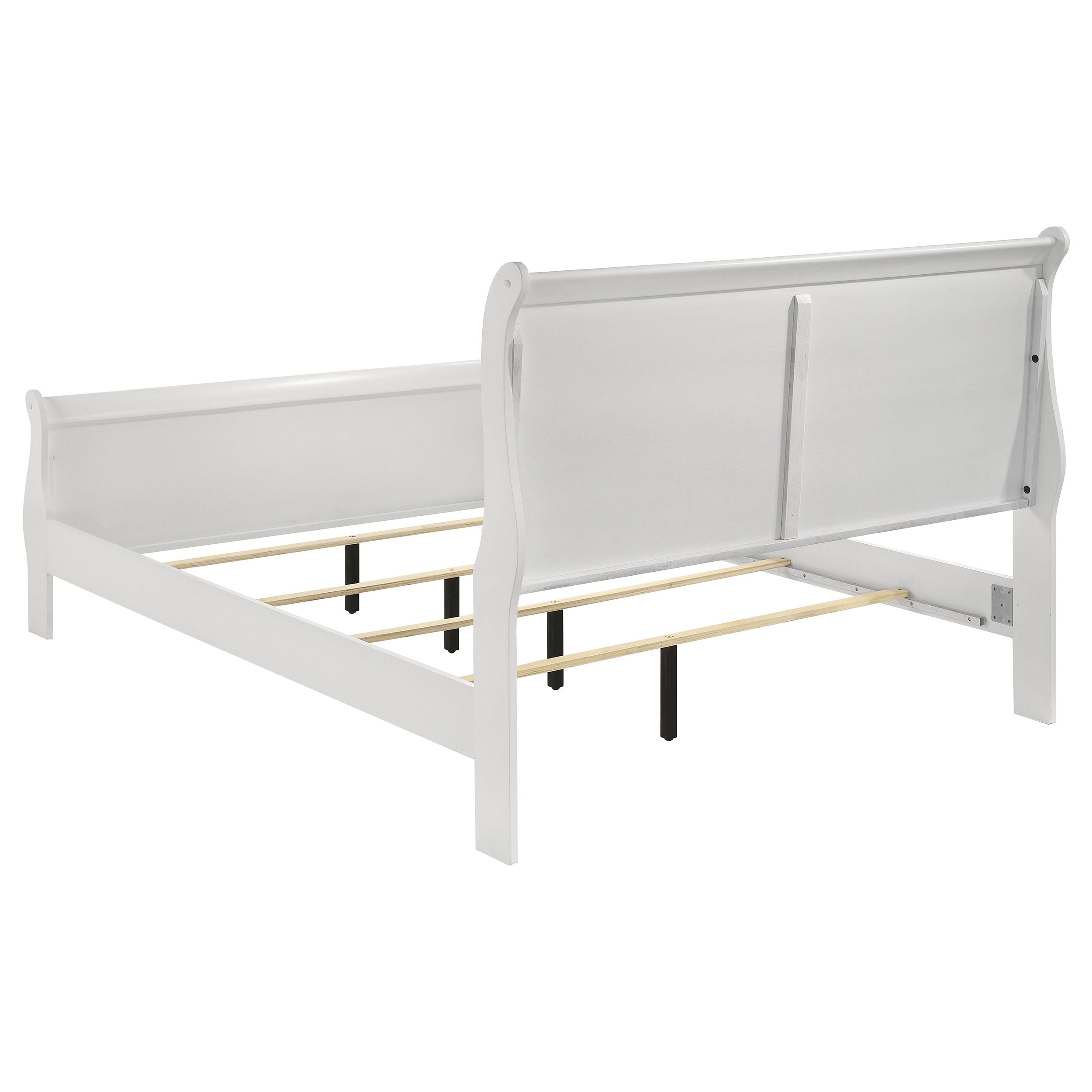 Louis Philippe Wood Sleigh Bed