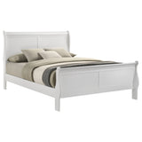 Louis Philippe Wood Sleigh Bed
