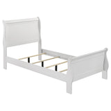 Louis Philippe Wood Sleigh Bed
