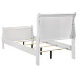 Louis Philippe Wood Sleigh Bed