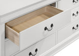 Louis Philippe 6-drawer Dresser with Mirror