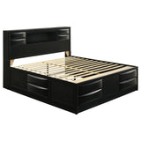 Briana Wood Storage Bookcase Bed