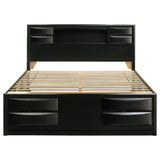 Briana Wood Storage Bookcase Bed