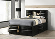 Briana Wood Storage Bookcase Bed