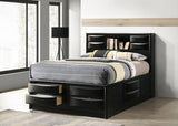 Briana Wood Storage Bookcase Bed