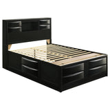 Briana Wood Storage Bookcase Bed