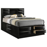 Briana Wood Storage Bookcase Bed