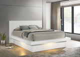 Jessica Wood LED Panel Bed