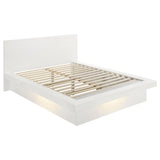 Jessica Wood LED Panel Bed
