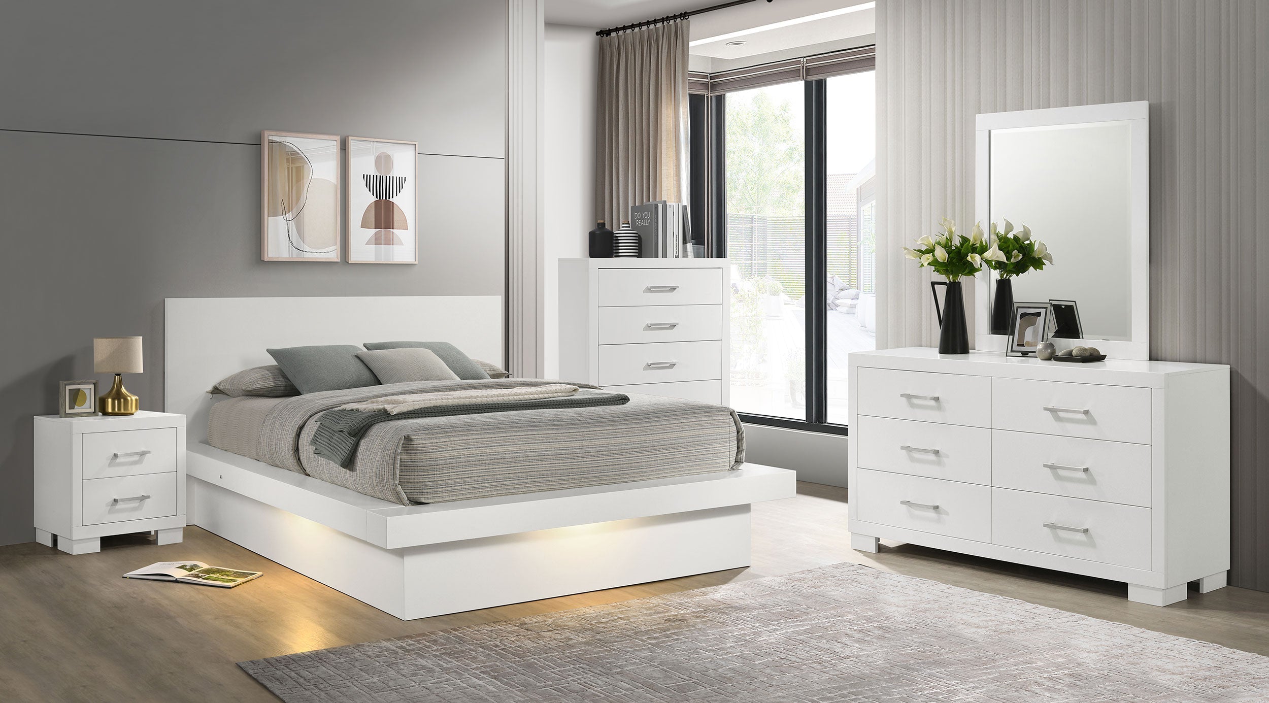 Jessica LED Bedroom Set