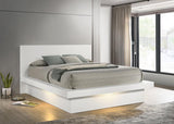 Jessica Wood LED Panel Bed