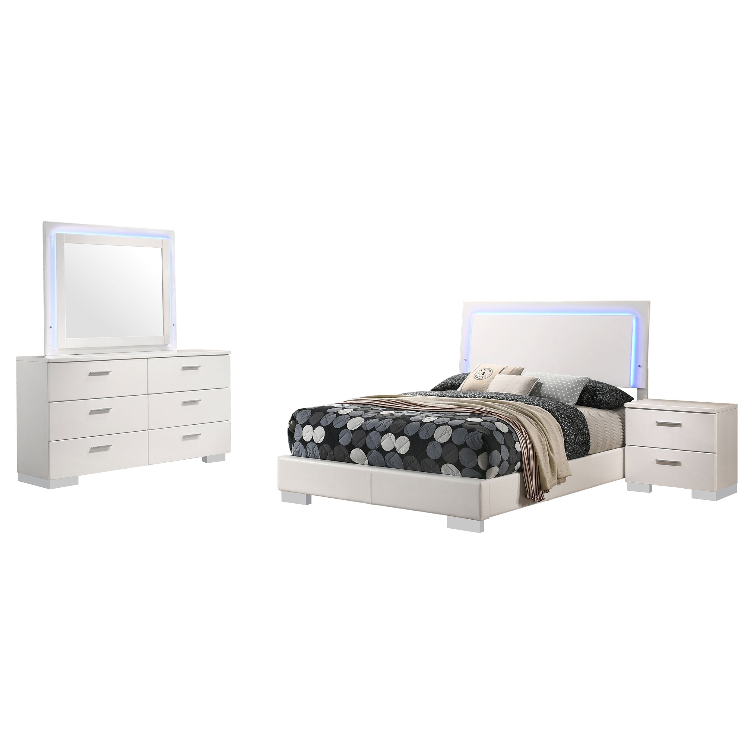 Felicity Bedroom Set High Gloss