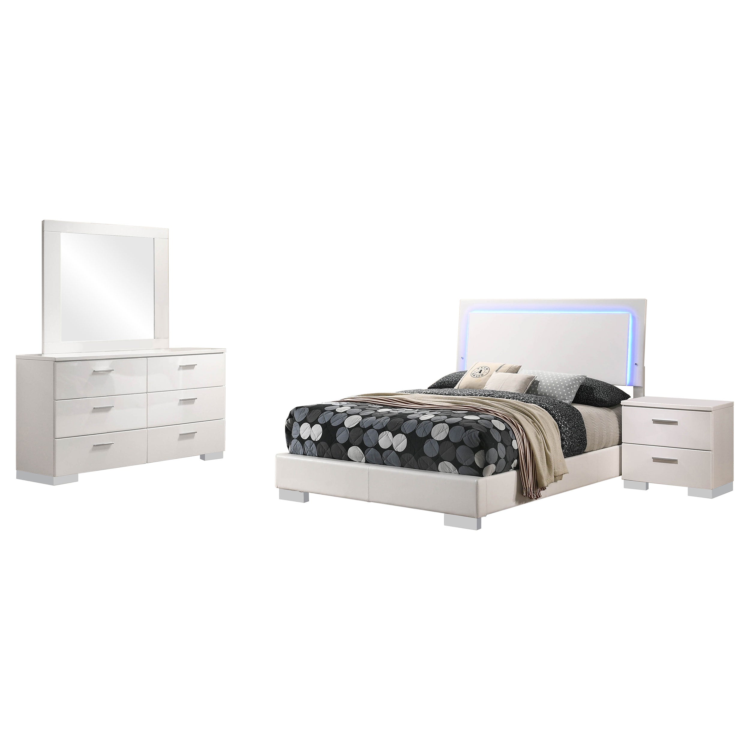 Felicity Bedroom Set High Gloss