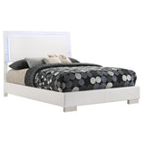 Felicity Wood LED Panel Bed High Gloss