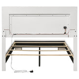 Felicity Wood LED Panel Bed High Gloss