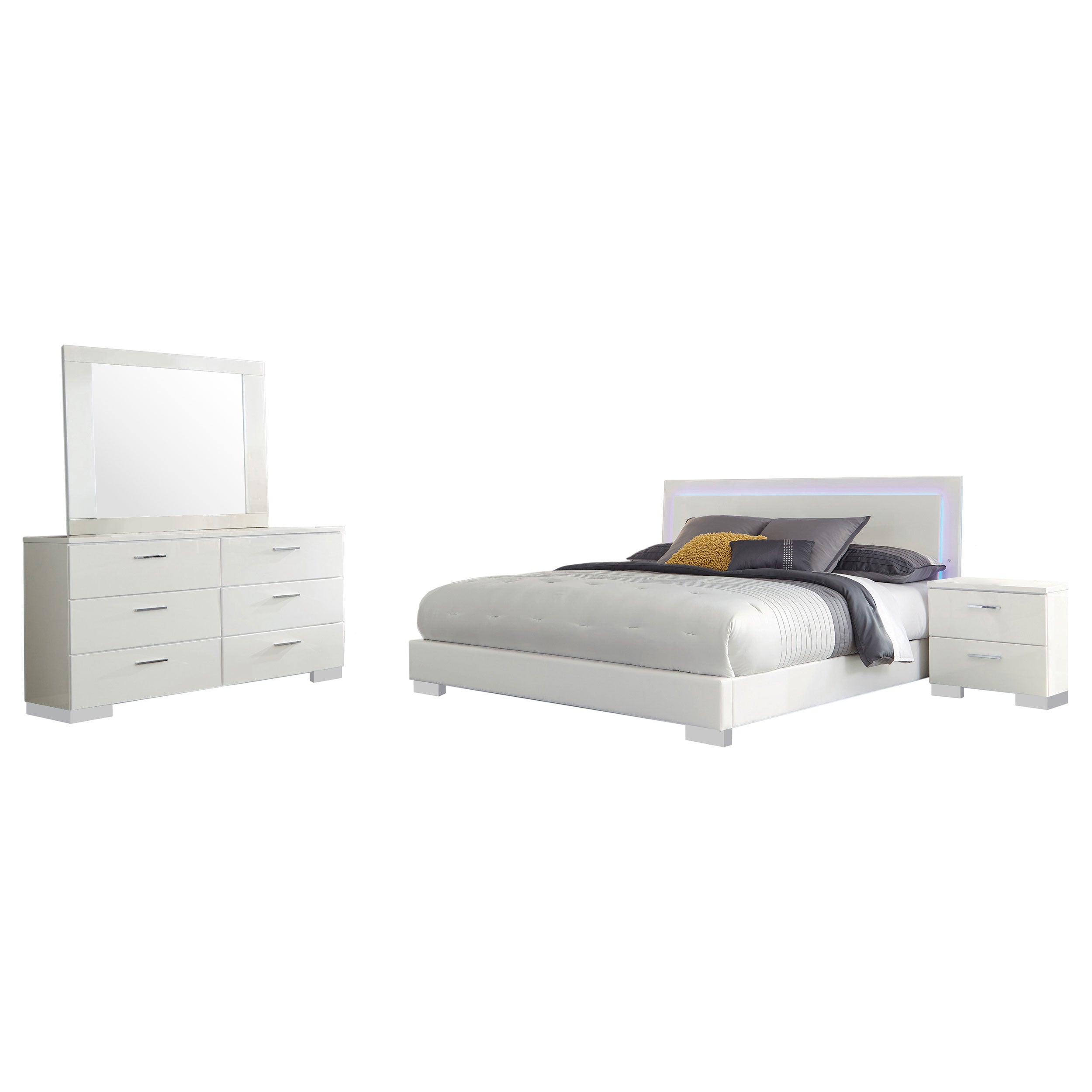 Felicity Bedroom Set High Gloss