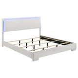 Felicity Wood LED Panel Bed High Gloss