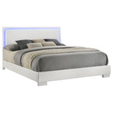 Felicity Wood LED Panel Bed High Gloss