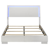 Felicity Wood LED Panel Bed High Gloss
