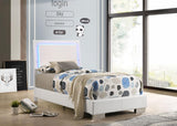 Felicity Wood LED Panel Bed High Gloss