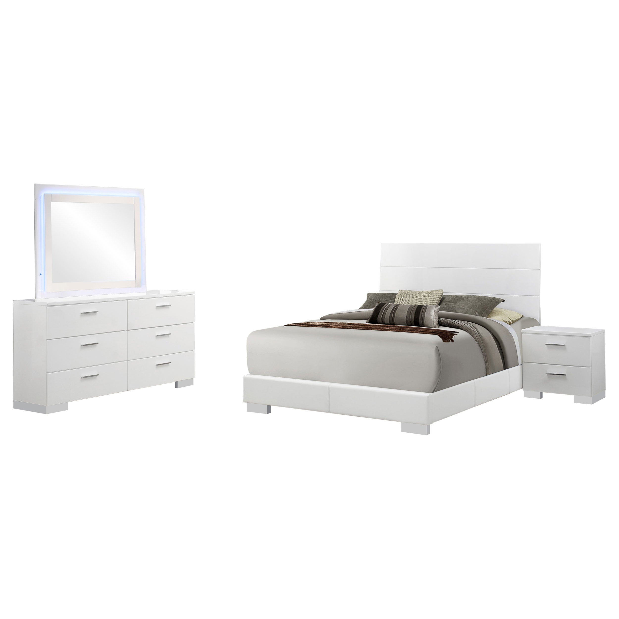 Felicity Bedroom Set High Gloss