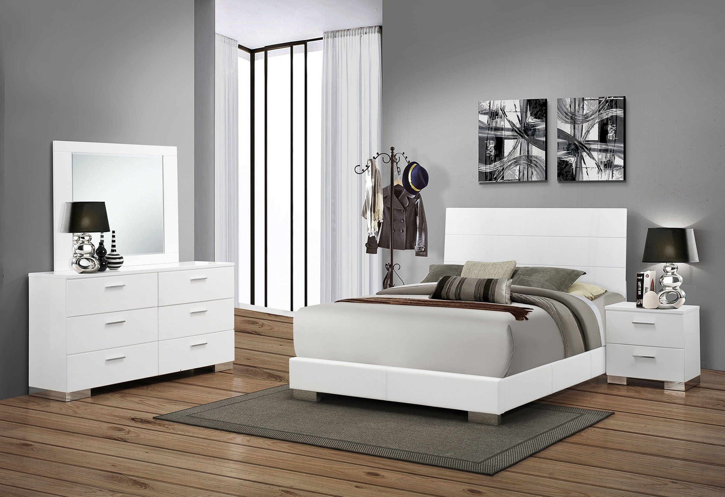 Felicity Bedroom Set High Gloss