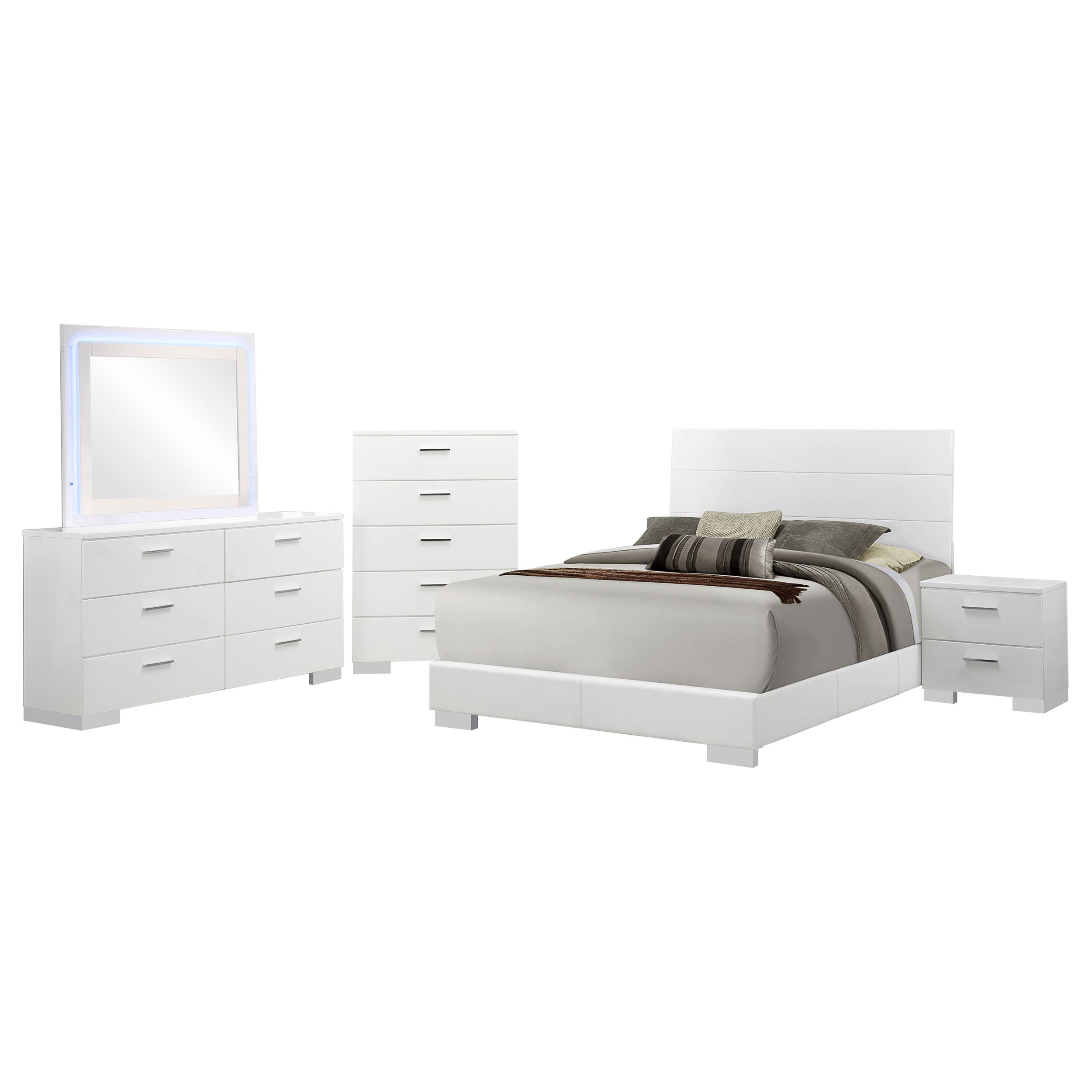 Felicity Bedroom Set High Gloss