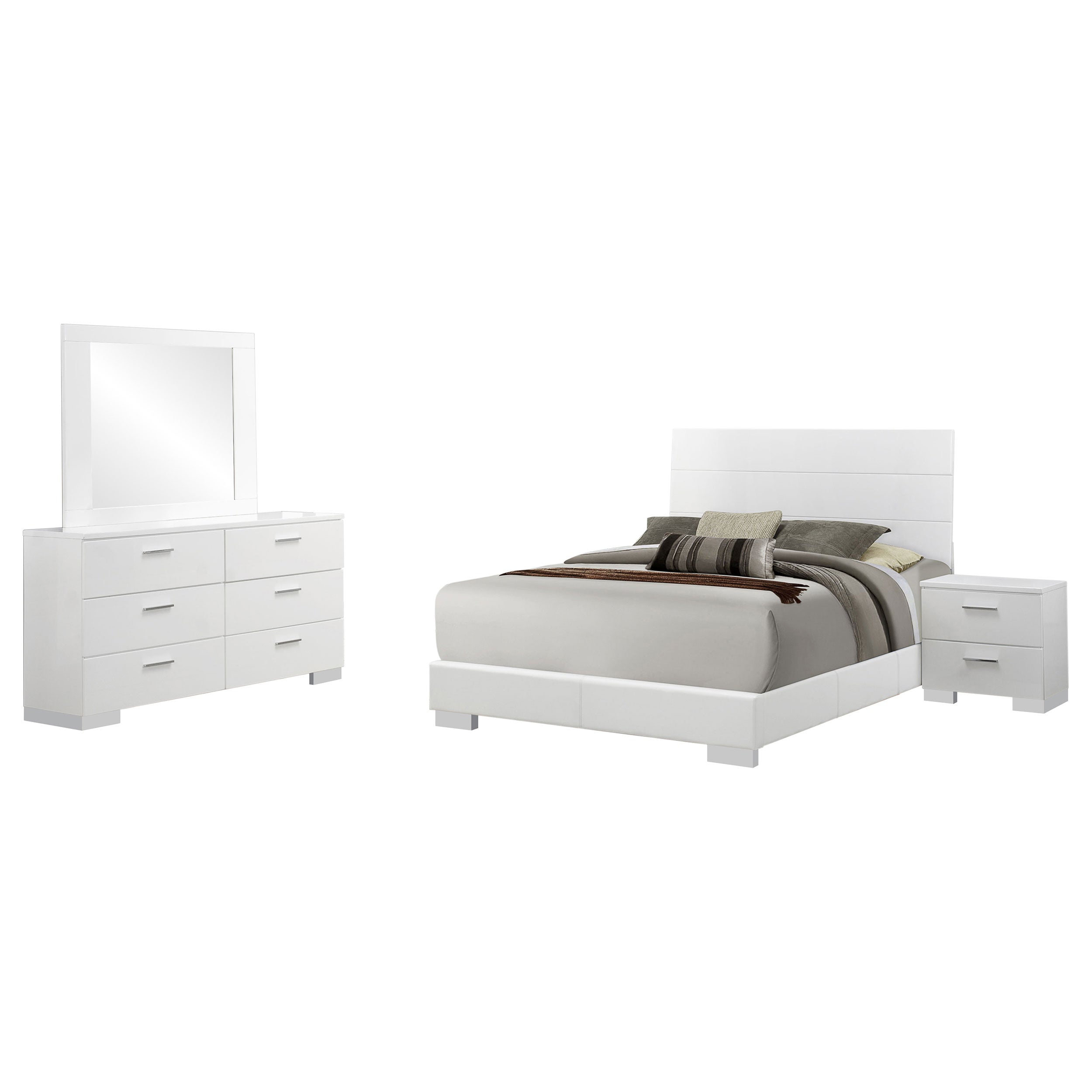 Felicity Bedroom Set High Gloss