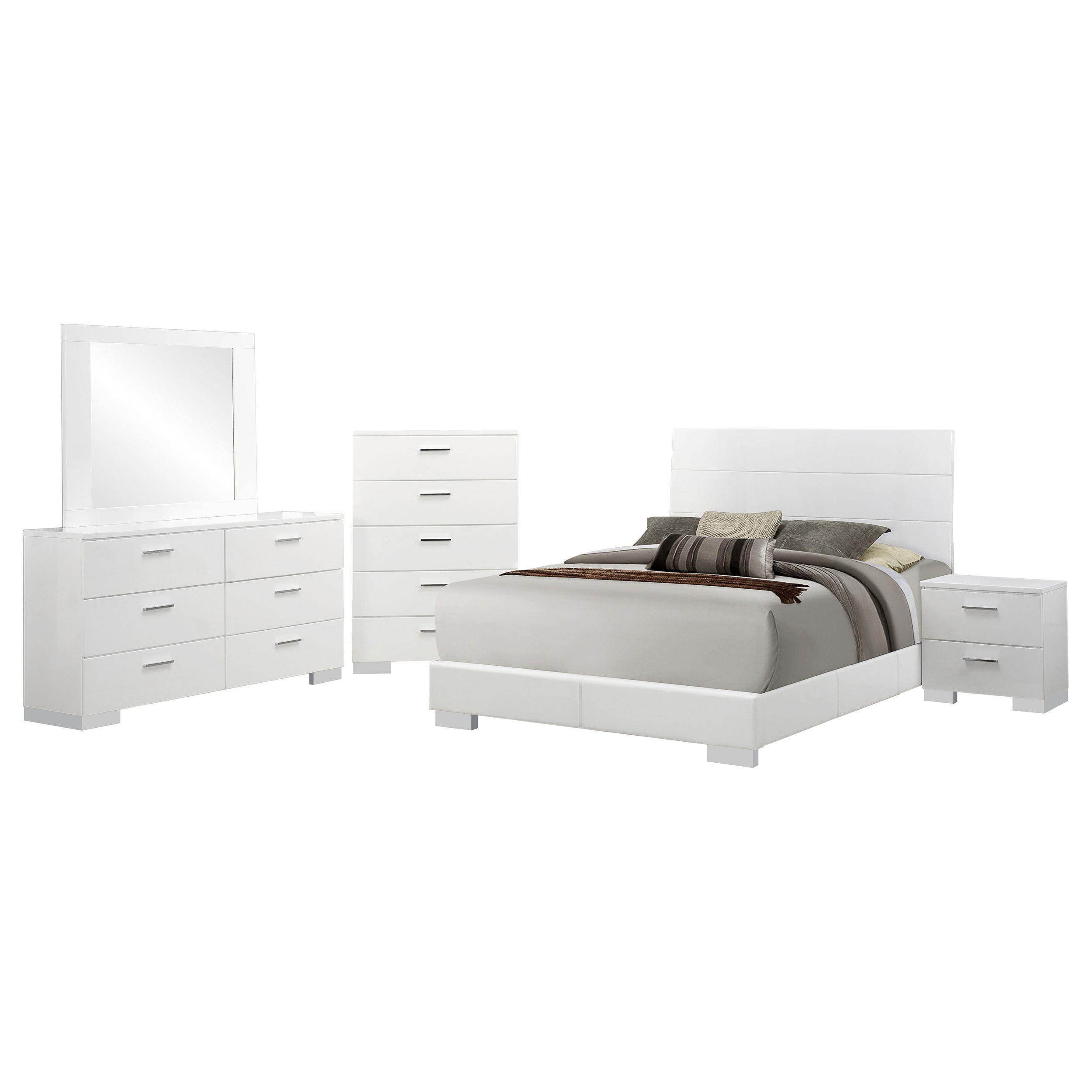 Felicity Bedroom Set High Gloss