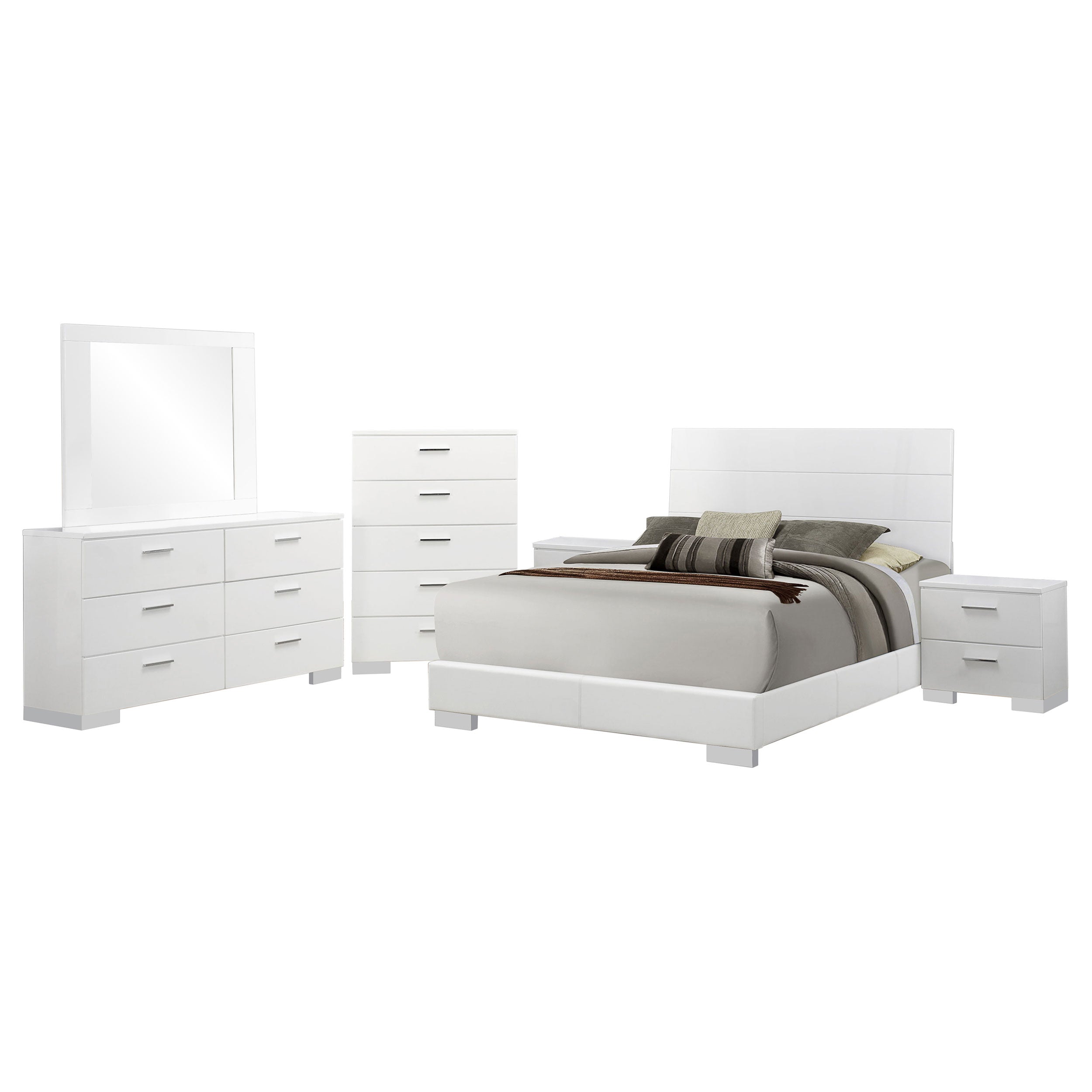 Felicity Bedroom Set High Gloss