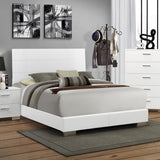 Felicity Wood Panel Bed High Gloss