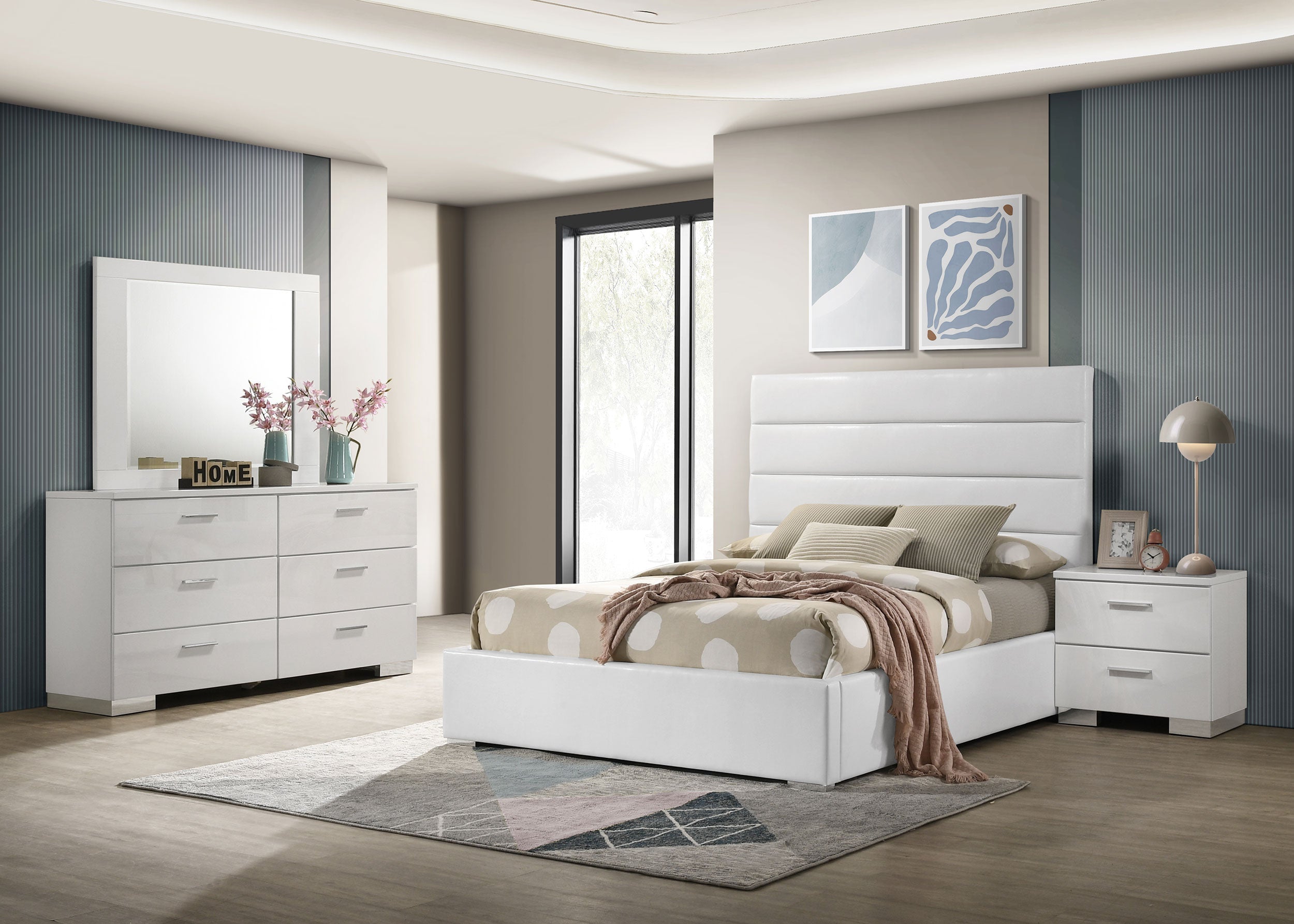 Felicity Bedroom Set High Gloss