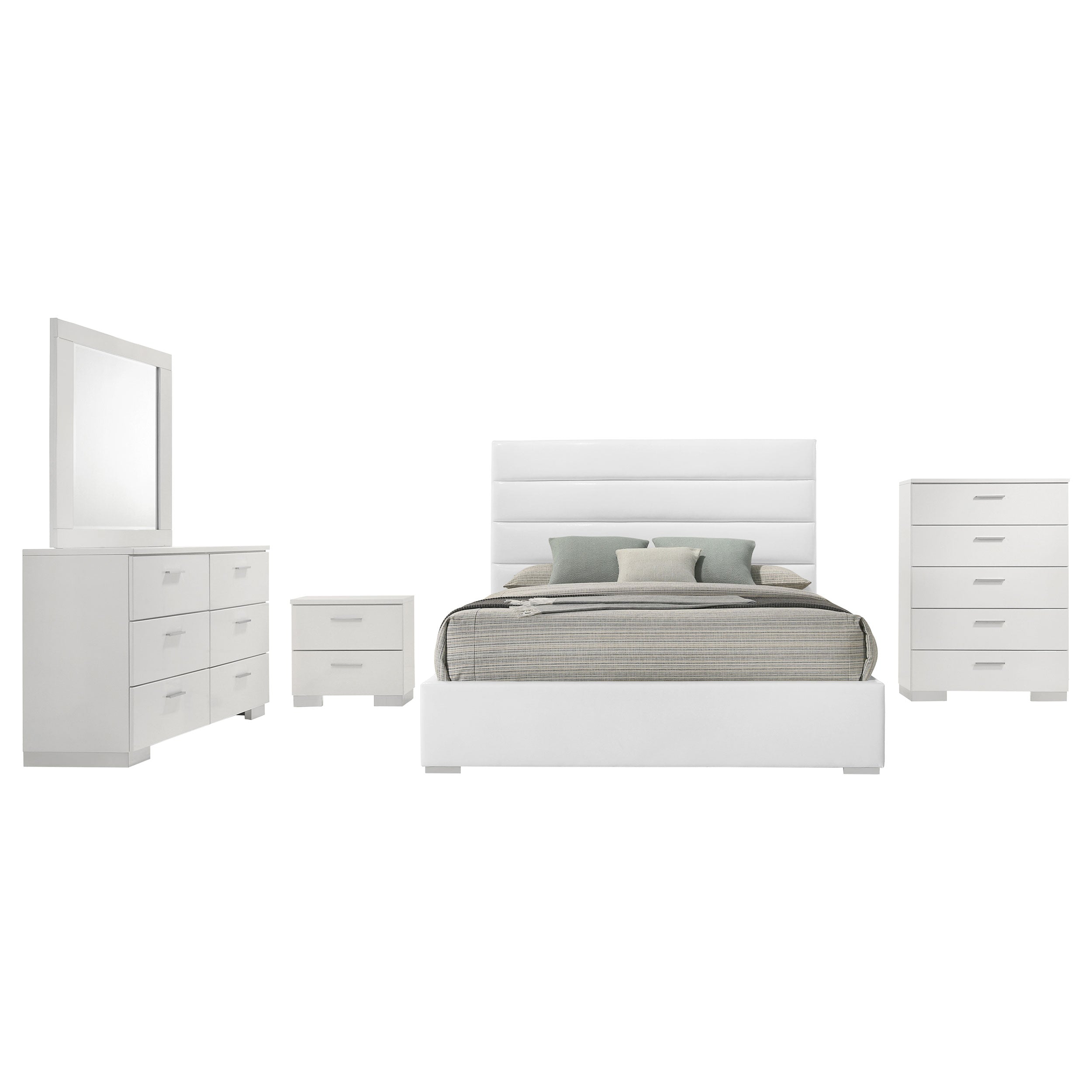Felicity Bedroom Set High Gloss